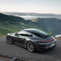 porsche overlooking valley